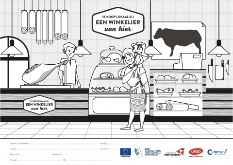 Doe mee aan de kleurwedstrijd "Ik koop lokaal" en win leuke prijzen!