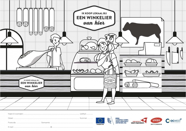 Doe mee aan de kleurwedstrijd "Ik koop lokaal" en win leuke prijzen!
